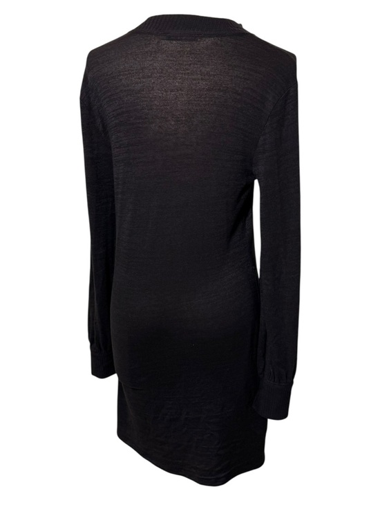 Abercrombie & Fitch Mock Neck Swing Sweater Dress Minimalist Knit Black Size M - Picture 4 of 8